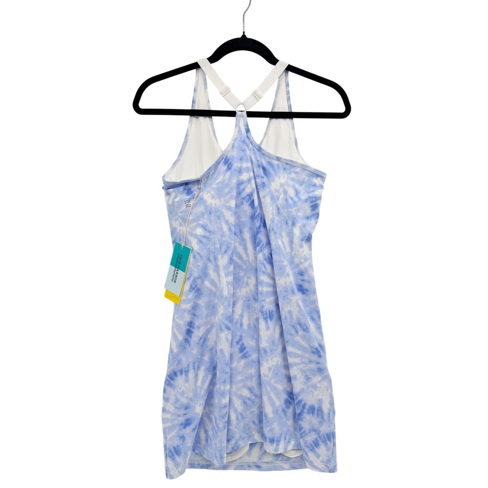 Fair Harbor Athletic Dress Sm Blue White Tie Dye Tennis Pickleball Athleisure - Picture 3 of 5
